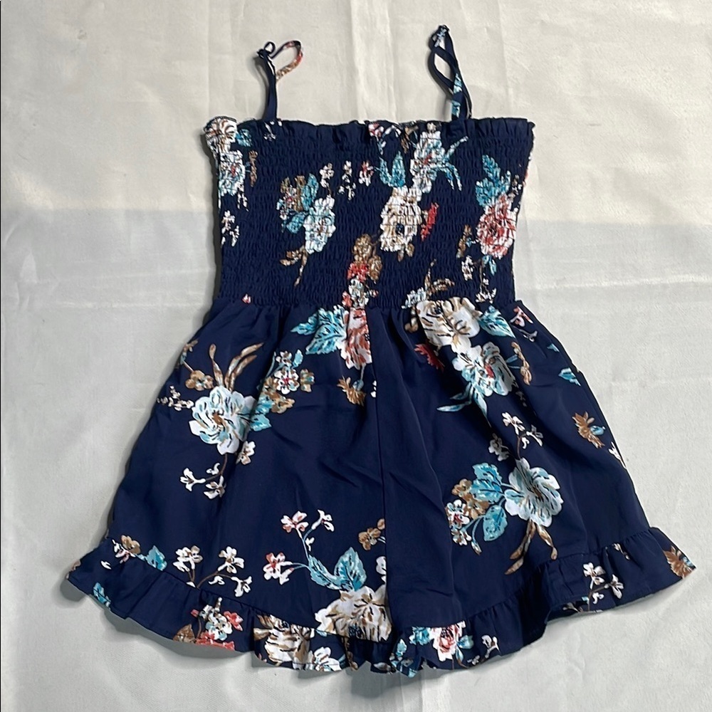 SHEIN Floral Navy Kids Romper - Picture 7 of 7